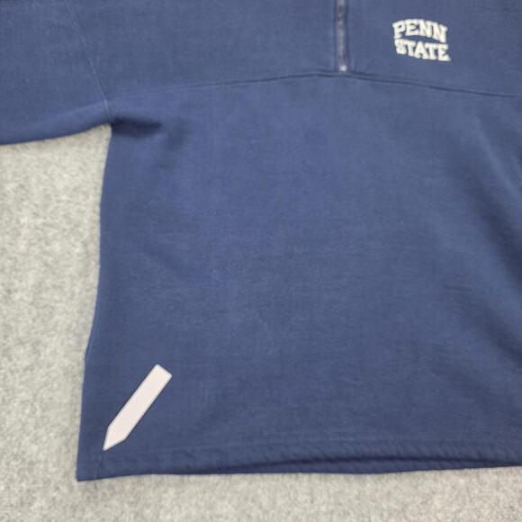 Vintage Penn State Sweatshirt Mens XL Blue 1/4 Zip Russell Athletic Pullover USA - Picture 15 of 16